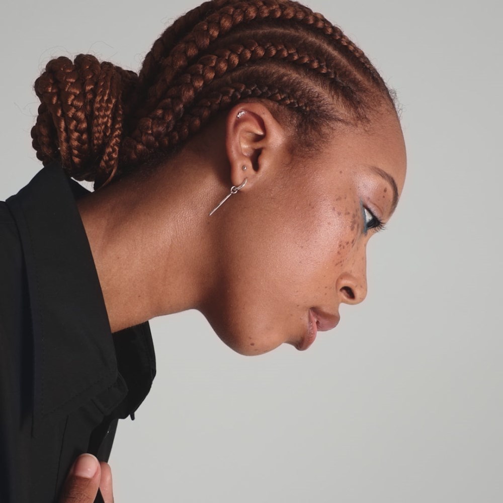 Mejuri Single Bar Hoop Charm - 14k Yellow Gold