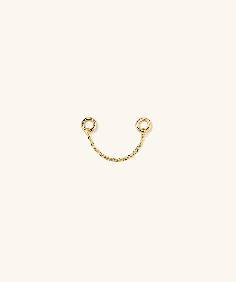 Mejuri Single Stud Chain Connector - 14k Yellow Gold