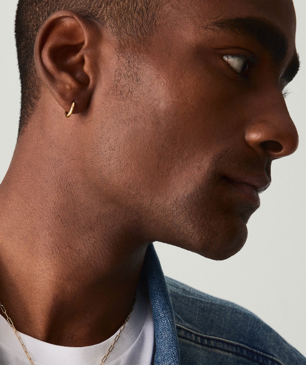 Mejuri Mini Hoop - 14k Yellow Gold