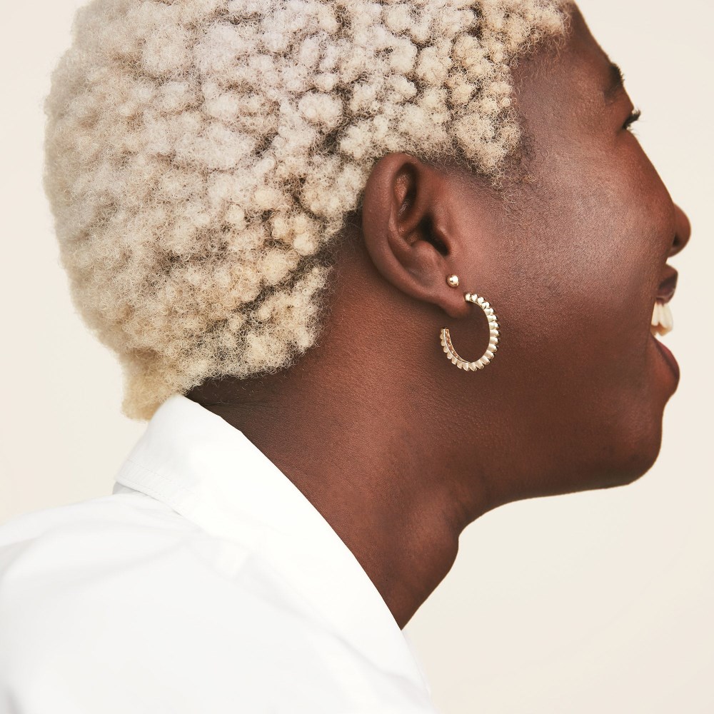 Mejuri Large Charlotte Hoops - Gold Vermeil