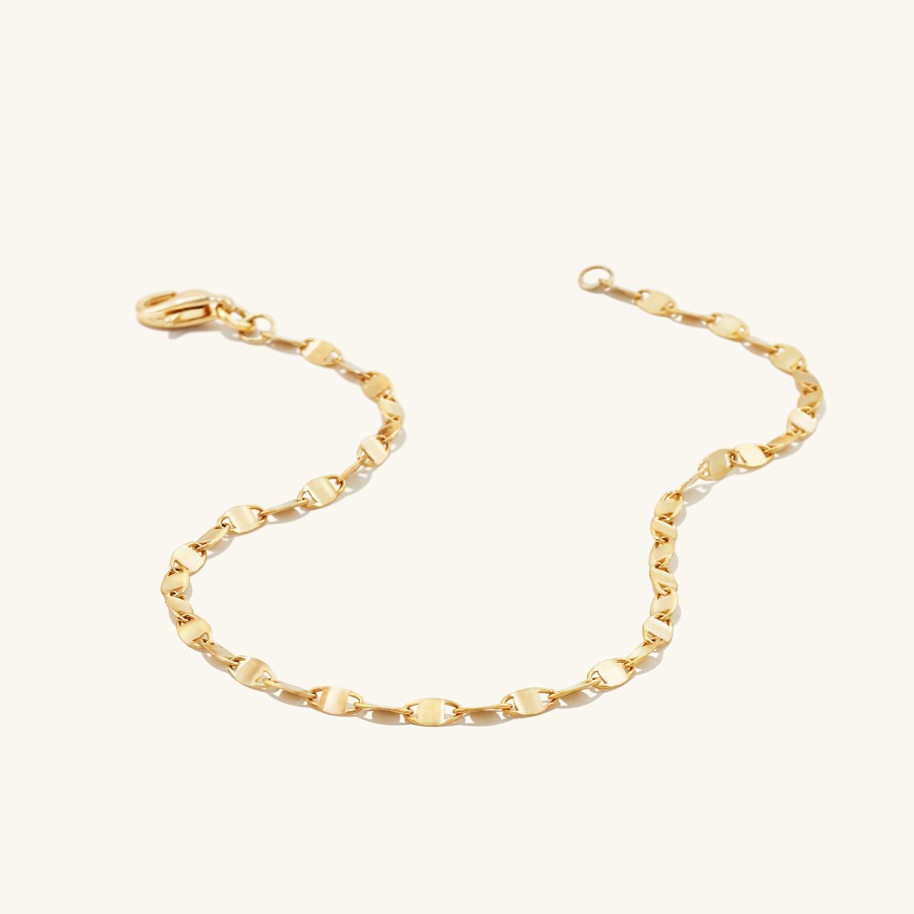 Mejuri Anchor Chain Bracelet - 14k Yellow Gold