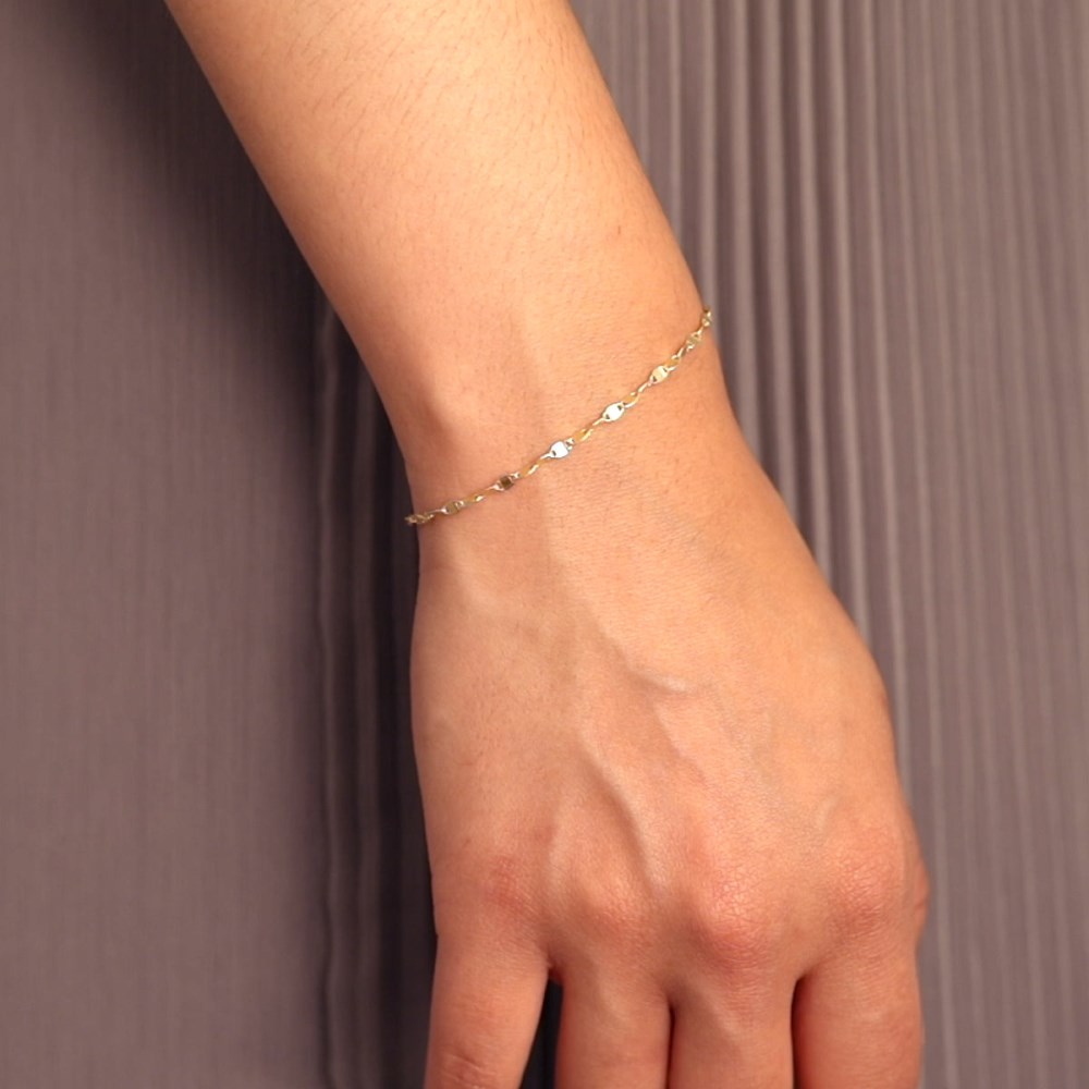 Mejuri Anchor Chain Bracelet - 14k Yellow Gold