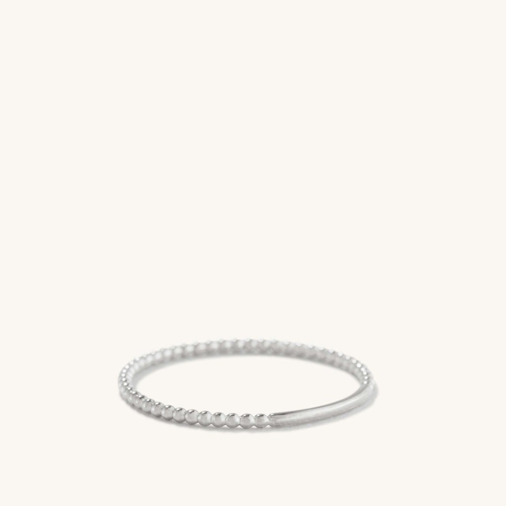Mejuri Beaded Ring - 14k White Gold