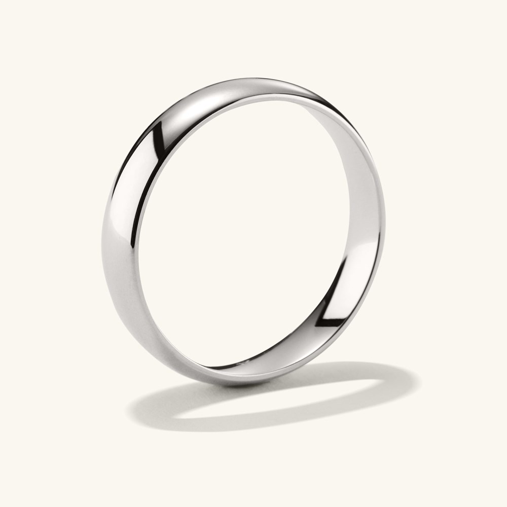 Mejuri 4mm Curve Band - 14k White Gold