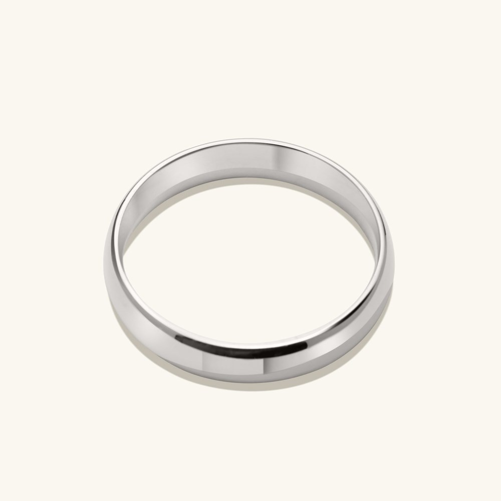 Mejuri 4mm Curve Band - 14k White Gold