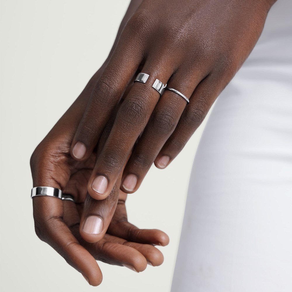 Mejuri Stacker Ring - 14k White Gold