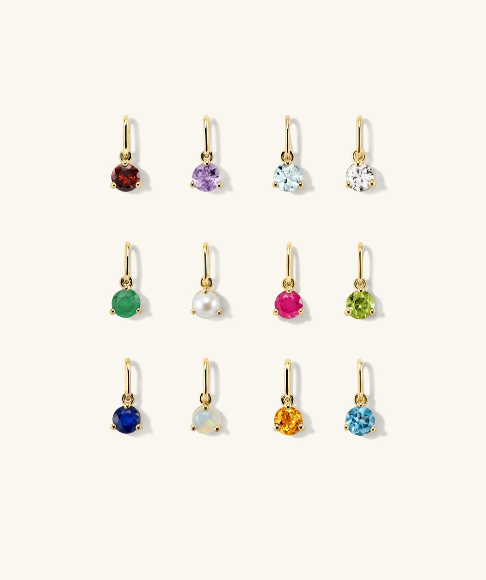 Mejuri Birthstone Charm - 14k Yellow Gold