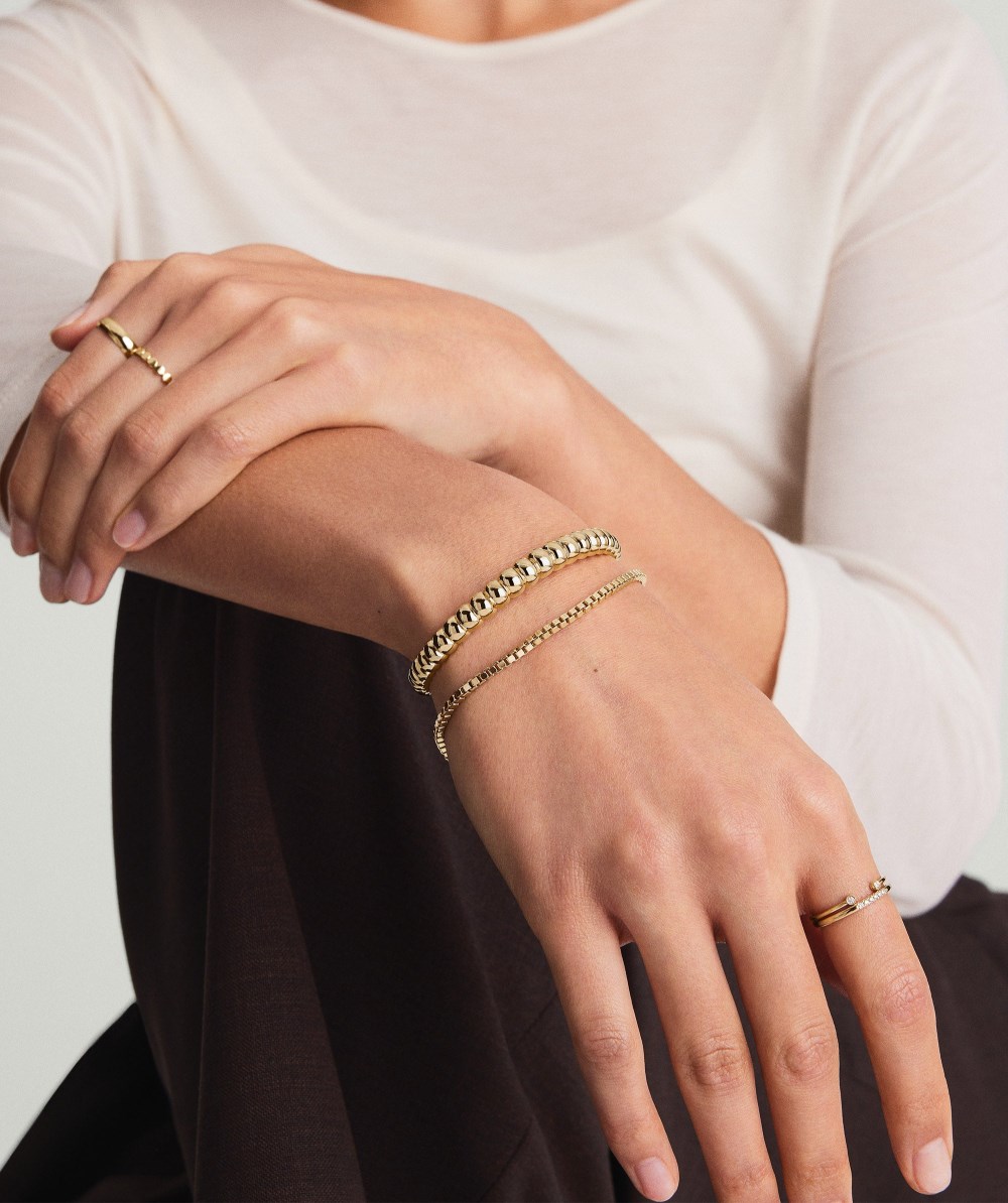 Mejuri Puffy Charlotte Cuff Bracelet - Gold Vermeil