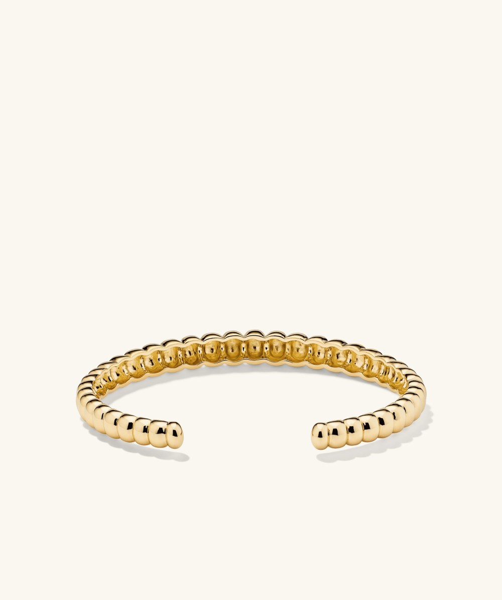 Mejuri Puffy Charlotte Cuff Bracelet - Gold Vermeil