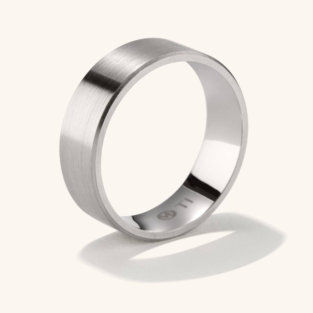 Mejuri 6mm Smooth Band - Titanium