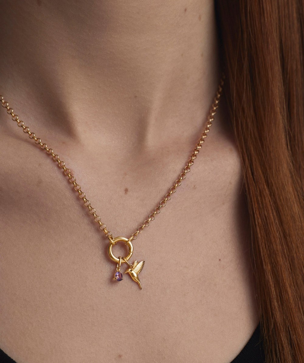 Mejuri Hummingbird Charm - 14k Yellow Gold