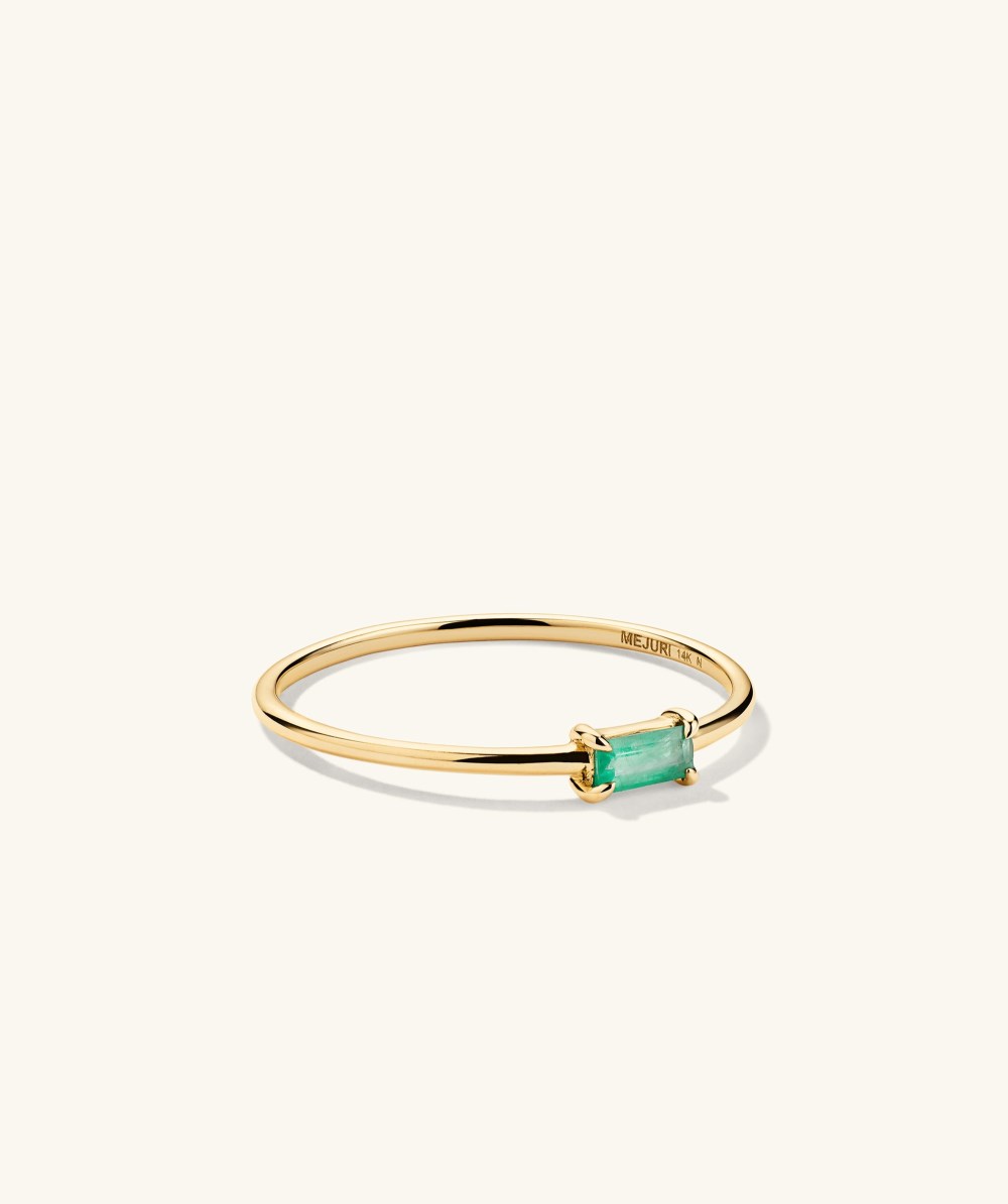 Mejuri Baguette Stacker Ring - 14k Yellow Gold