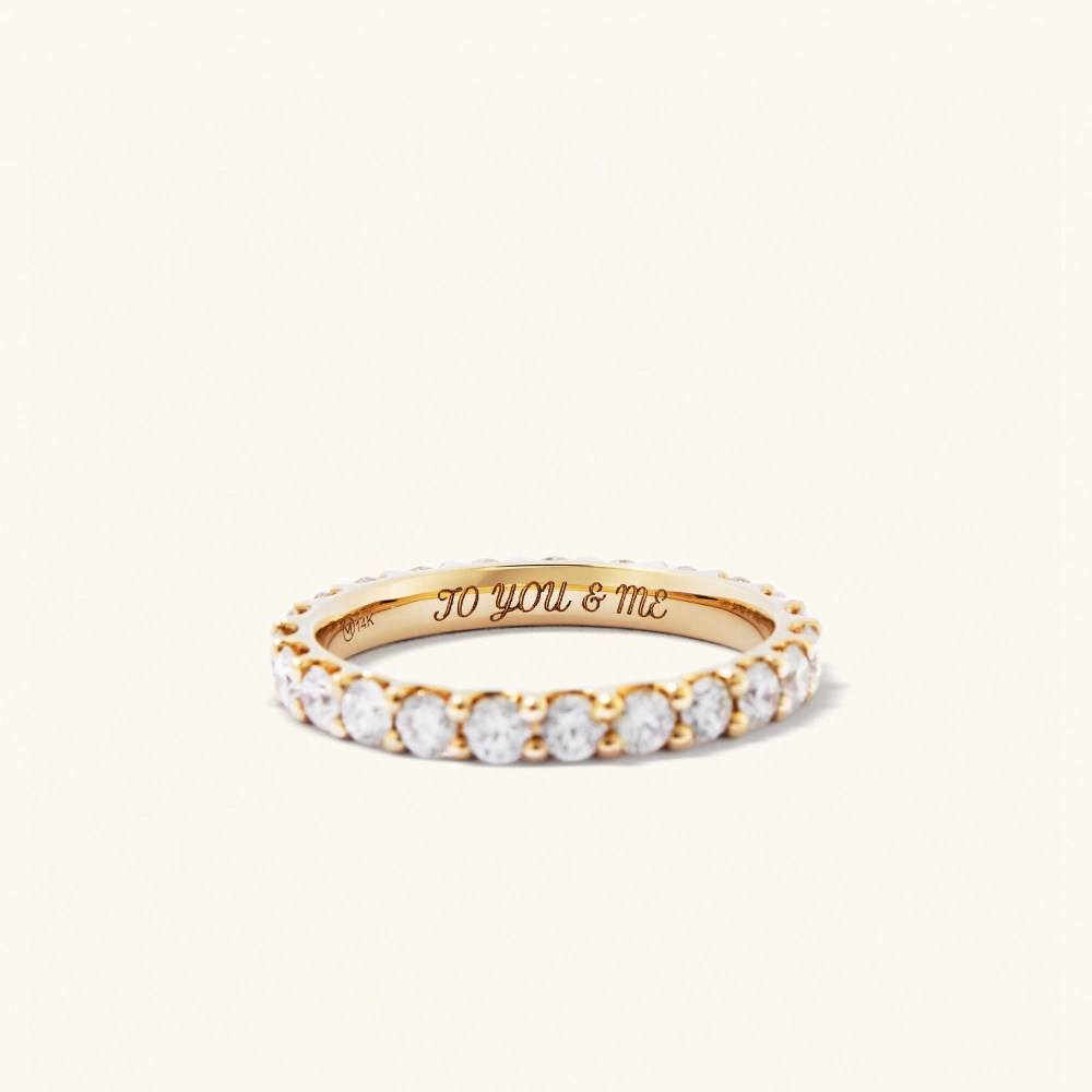 Mejuri Bold Diamond Eternity Ring - 14k Yellow Gold