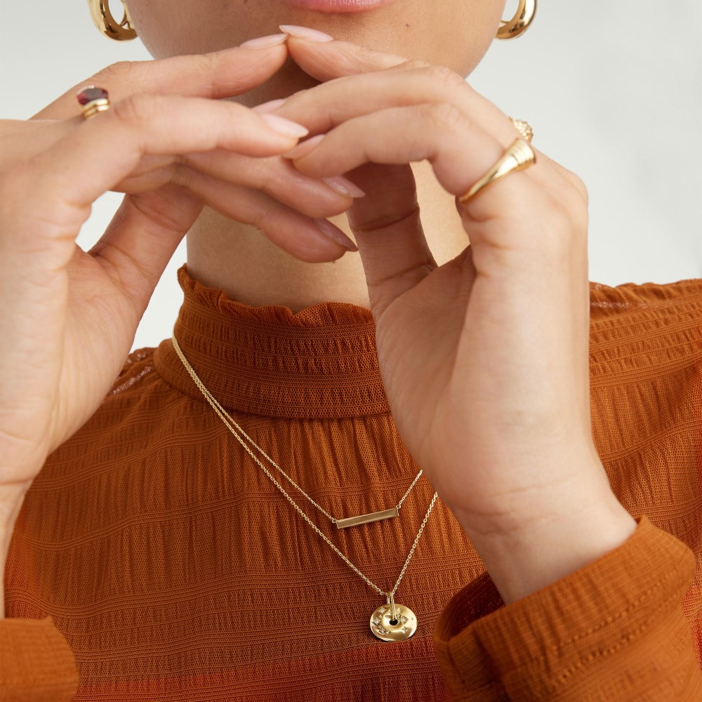 Mejuri Zodiac Pendant Necklace - Gold Vermeil