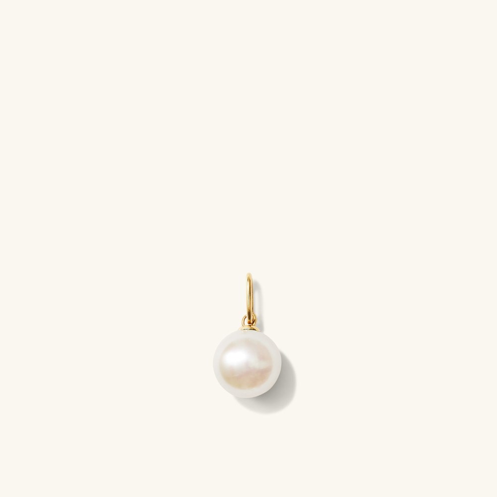 Mejuri Pearl Drop Charm - 14k Yellow Gold