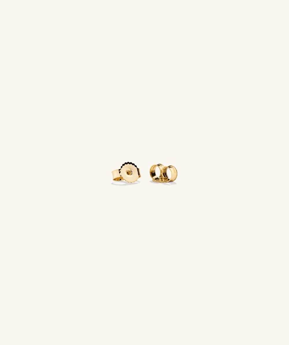 Mejuri Mini Baguette Diamond Studs - 14k Yellow Gold