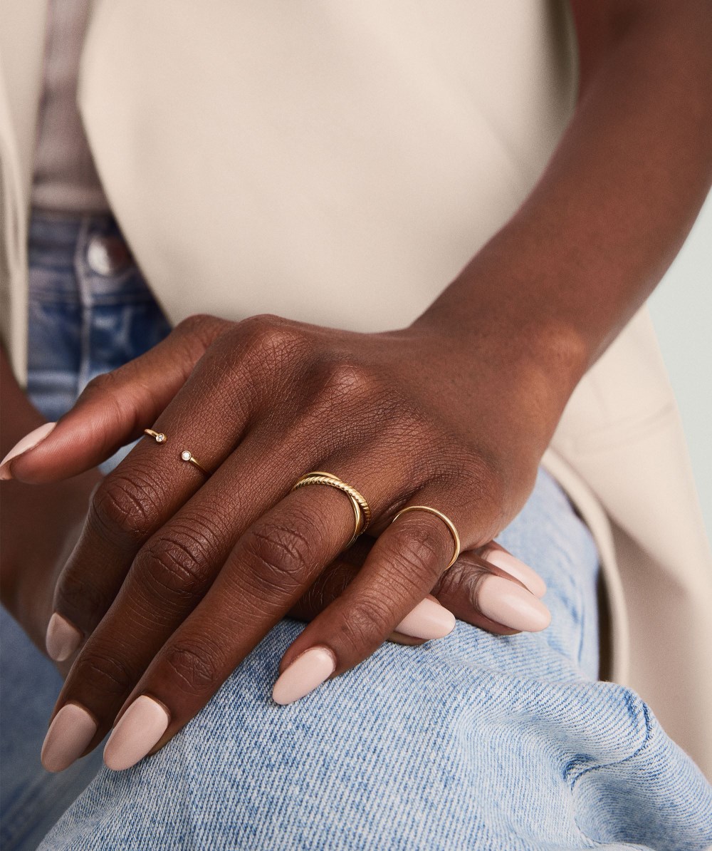 Mejuri Duo Ring - 14k Yellow Gold