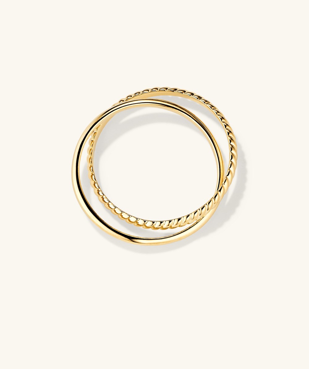 Mejuri Duo Ring - 14k Yellow Gold