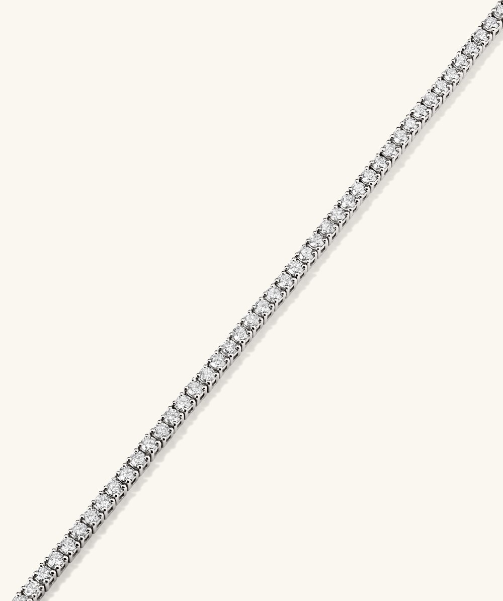Mejuri Lab Grown Diamond Tennis Necklace 1.8mm - 14k White Gold