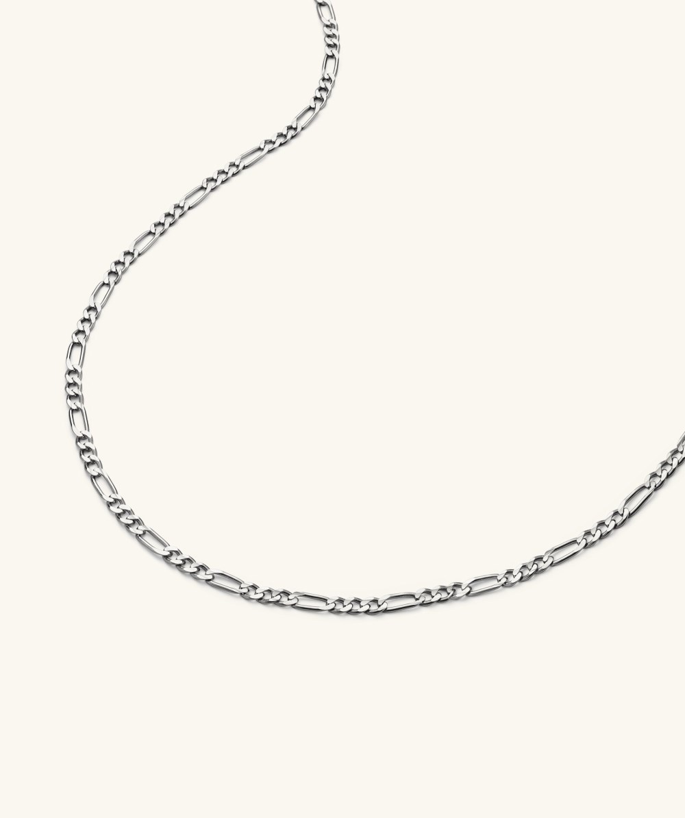Mejuri Figaro Chain Necklace - Sterling Silver