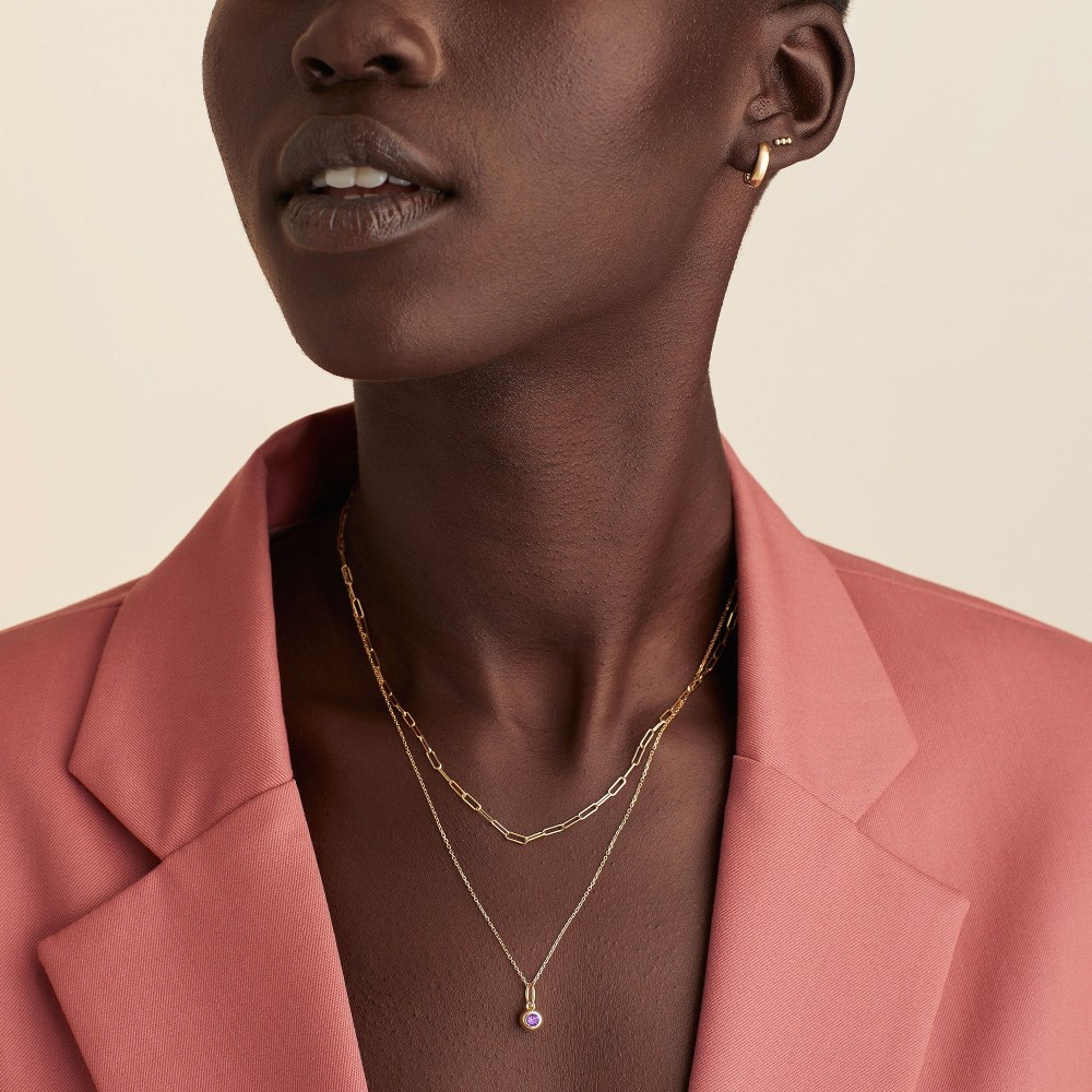 Mejuri Birthstone Sphere Charm - 14k Yellow Gold