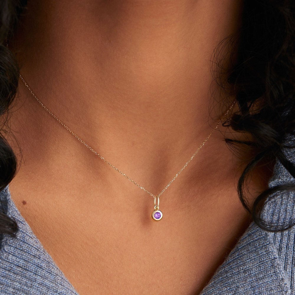 Mejuri Birthstone Sphere Charm - 14k Yellow Gold