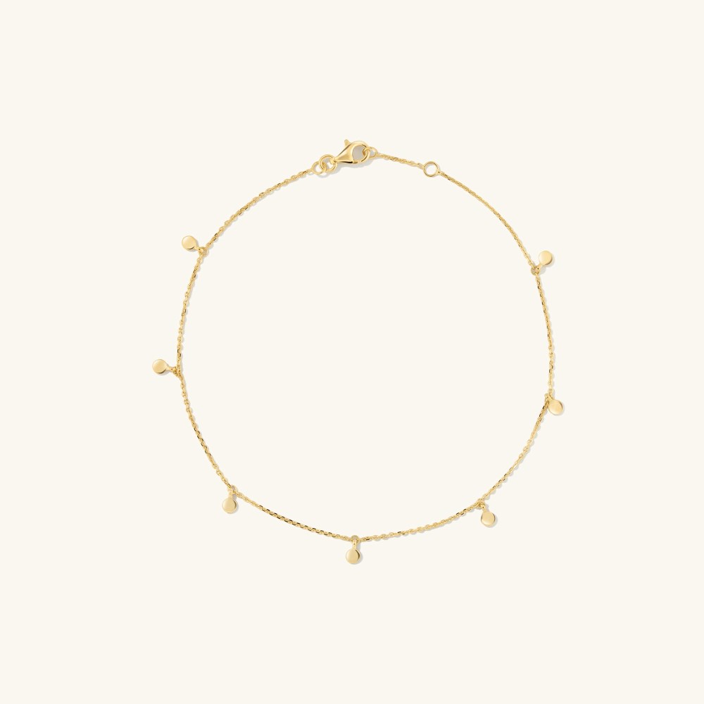 Mejuri Dot Chain Anklet - 14k Yellow Gold