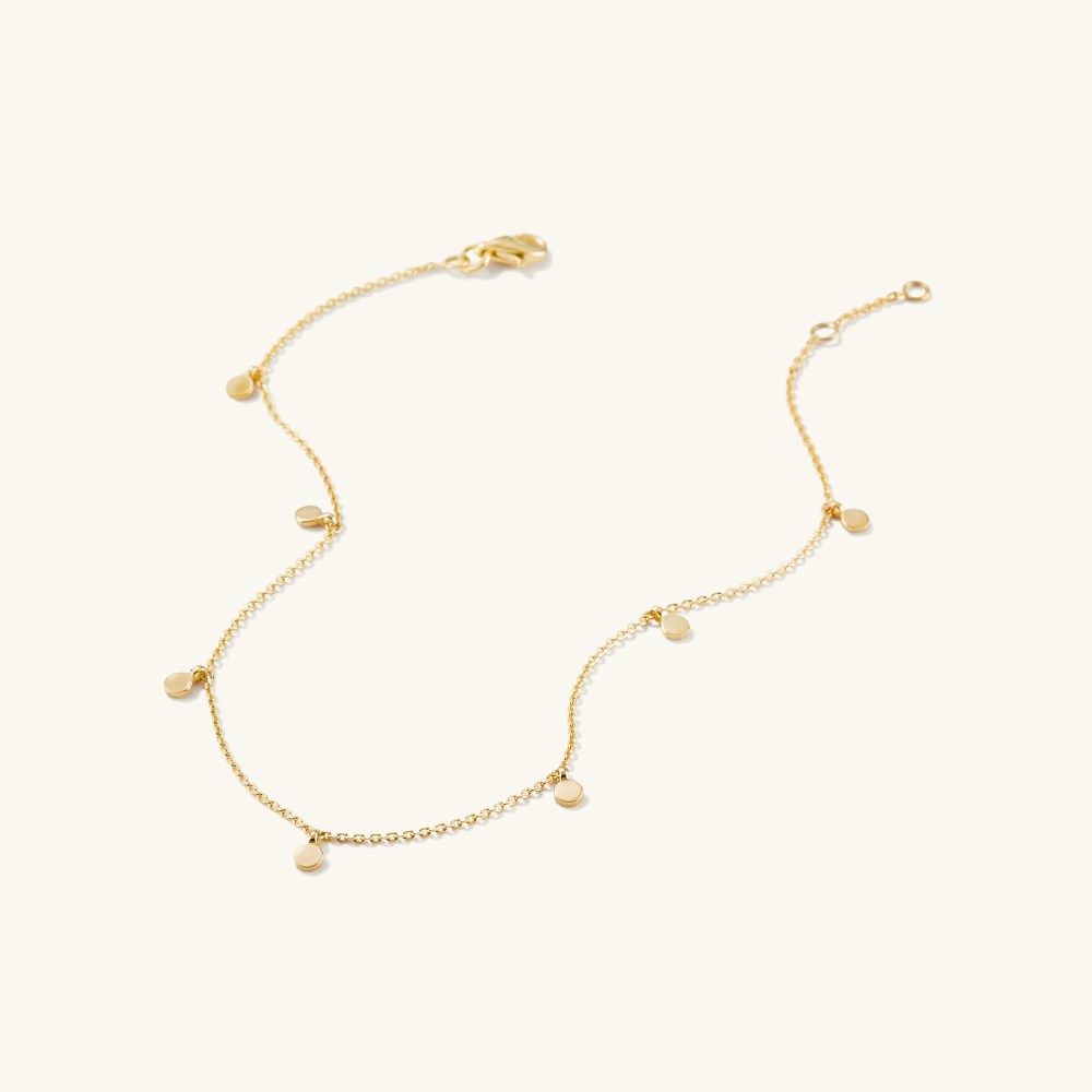 Mejuri Dot Chain Anklet - 14k Yellow Gold