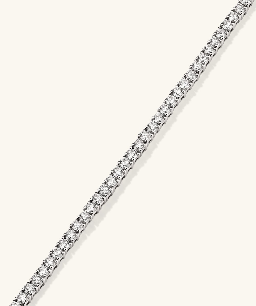 Mejuri Lab Grown Diamond Tennis Necklace 2.5mm - 14k White Gold