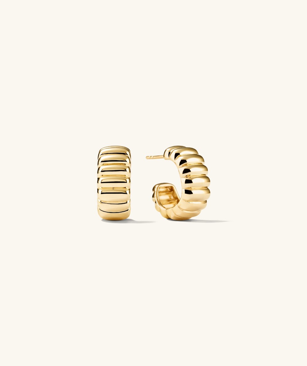 Mejuri Charlotte Bold Hoops - Gold Vermeil
