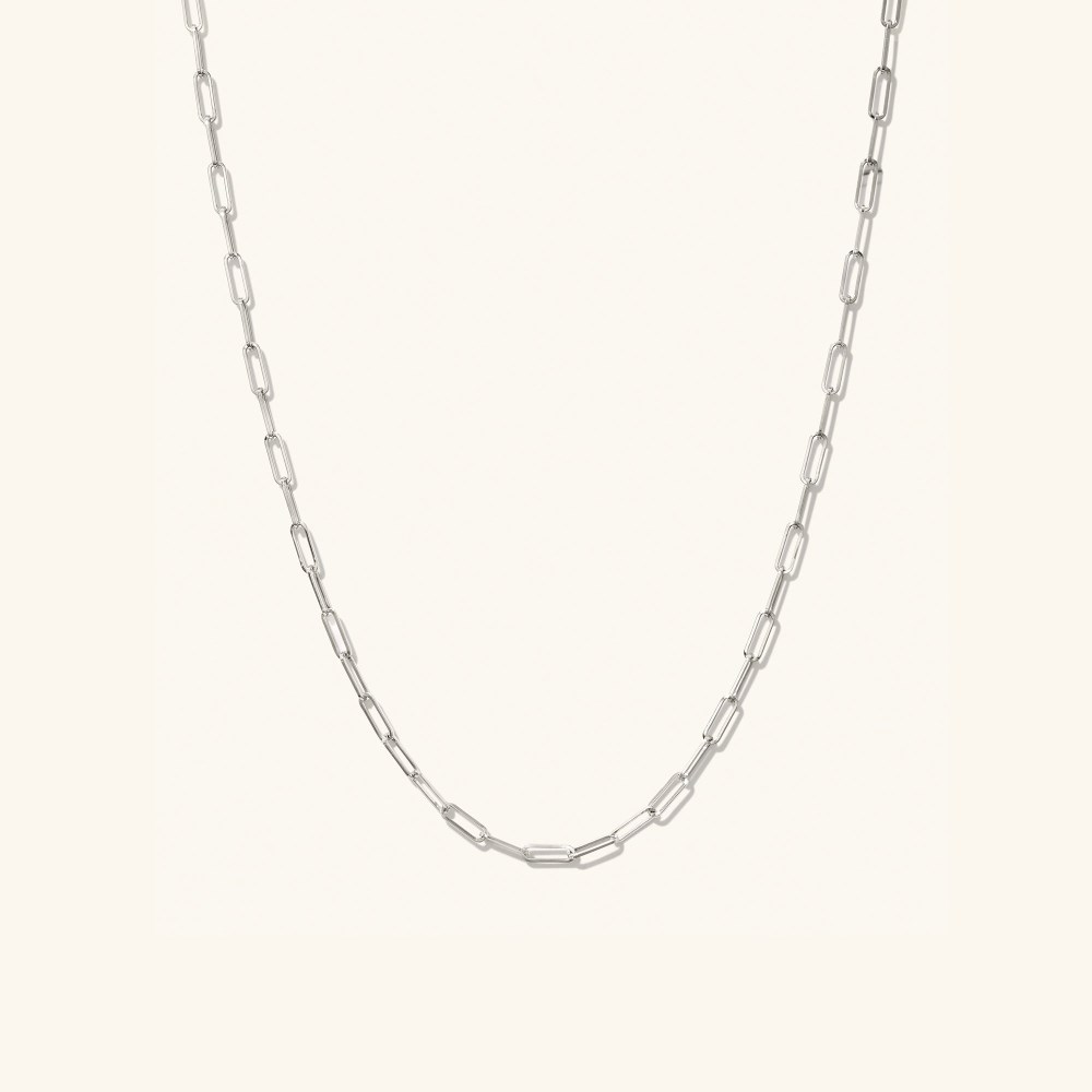 Mejuri Boyfriend Bold Chain Necklace - 14k White Gold