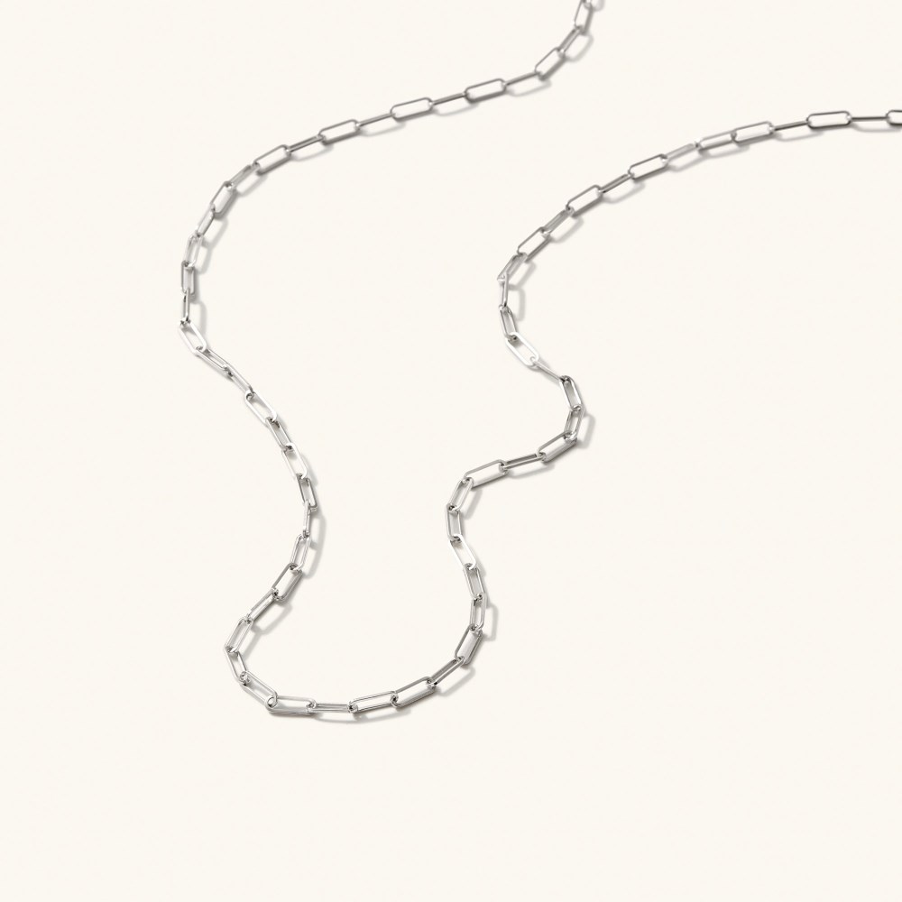 Mejuri Boyfriend Bold Chain Necklace - 14k White Gold