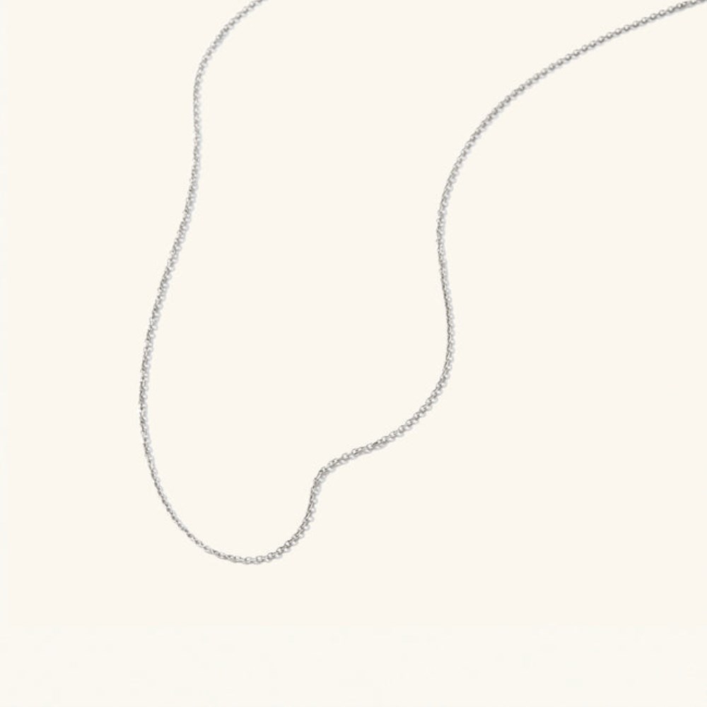 Mejuri Chain Necklace - 14k White Gold