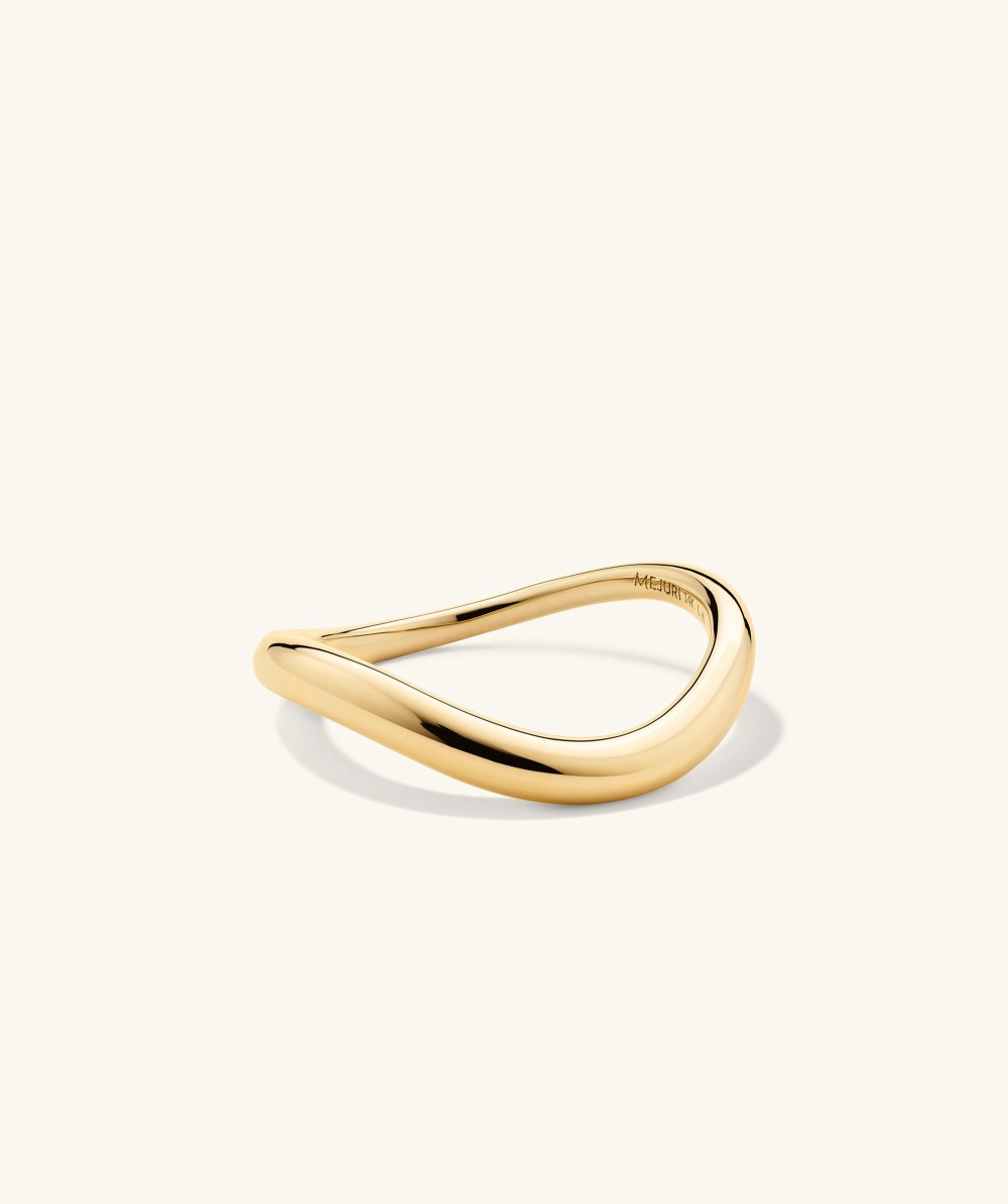 Mejuri Dôme Figure Slim Ring - 14k Yellow Gold