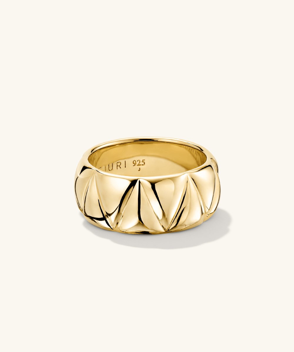 Mejuri Patra Chunky Ring - Gold Vermeil