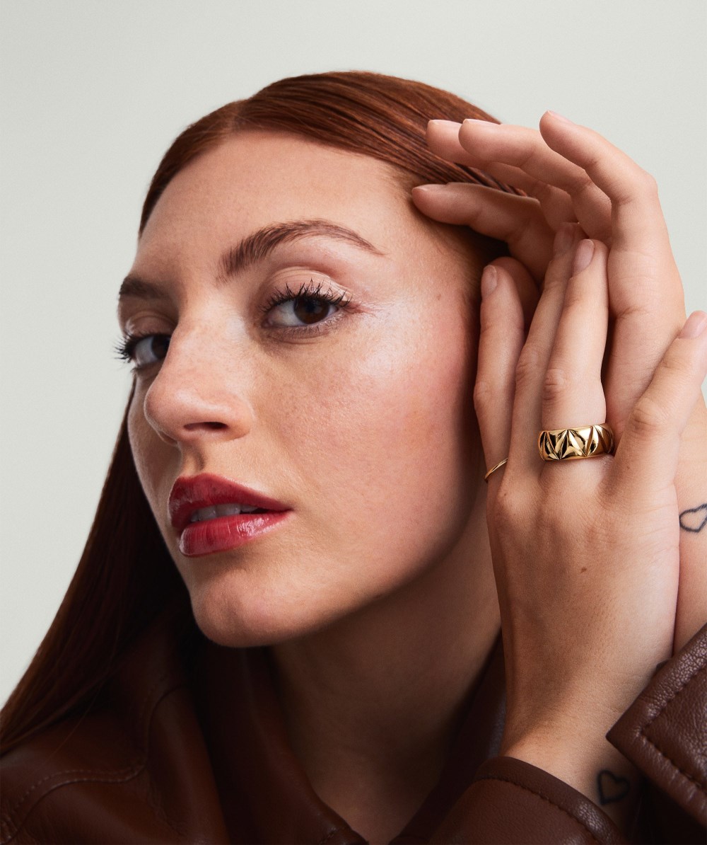 Mejuri Patra Chunky Ring - Gold Vermeil