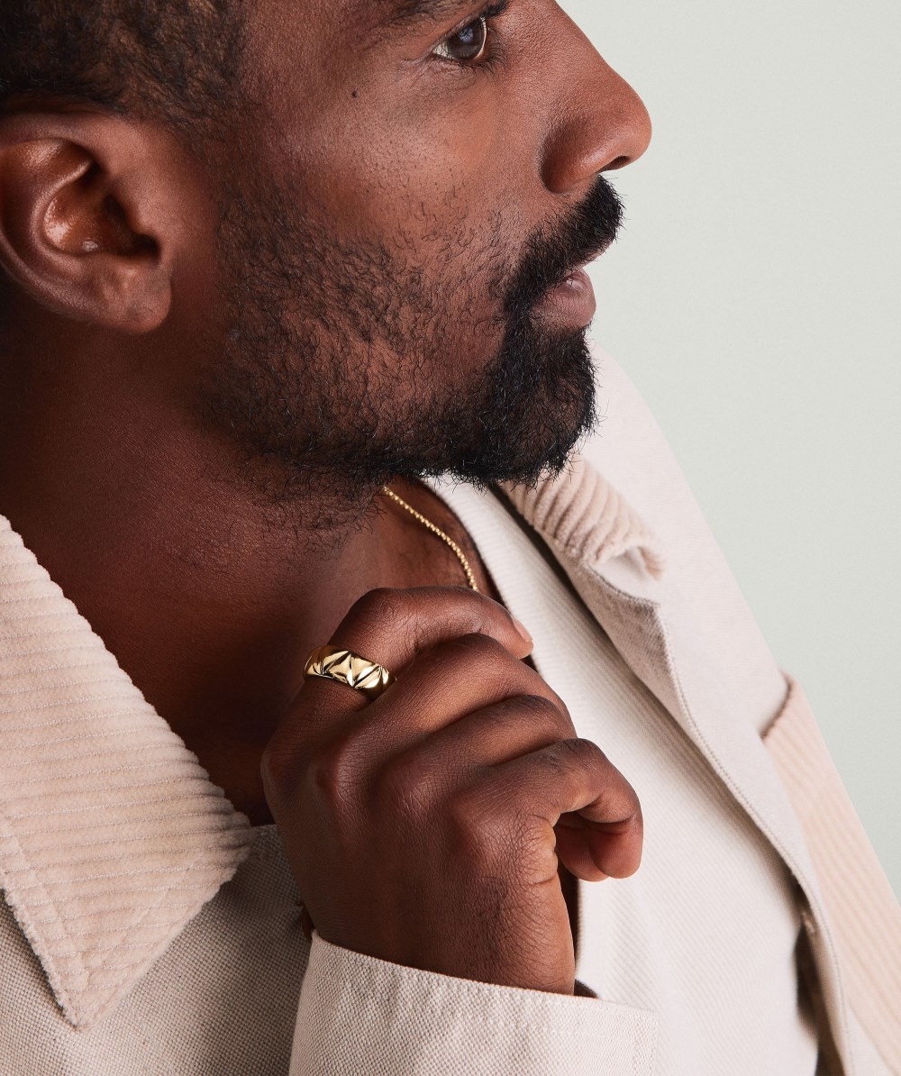 Mejuri Patra Chunky Ring - Gold Vermeil