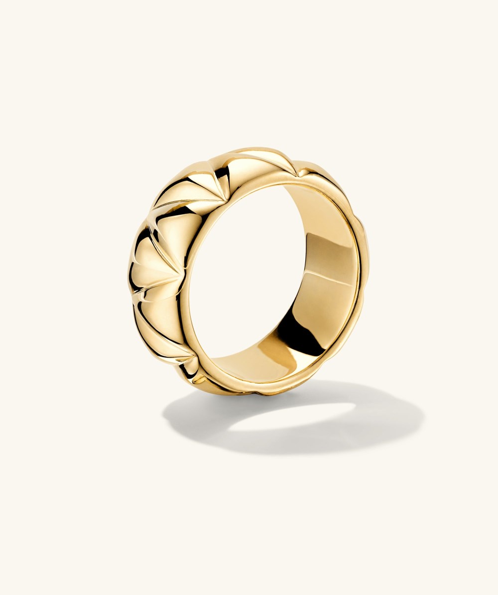Mejuri Patra Chunky Ring - Gold Vermeil