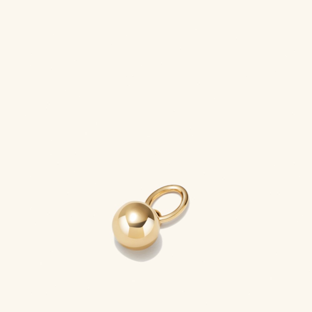 Mejuri Birthstone Sphere Charm - 14k Yellow Gold
