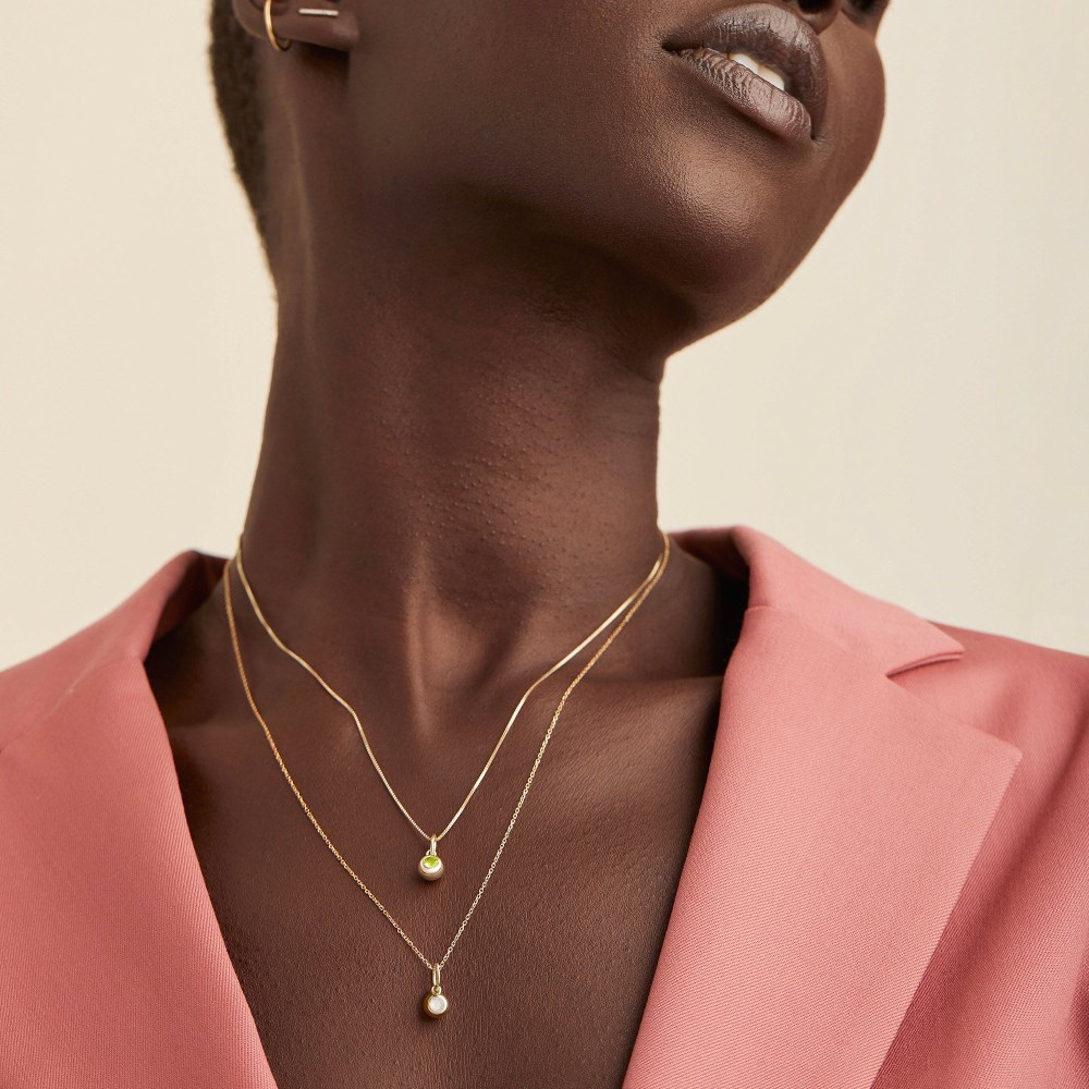 Mejuri Birthstone Sphere Charm - 14k Yellow Gold