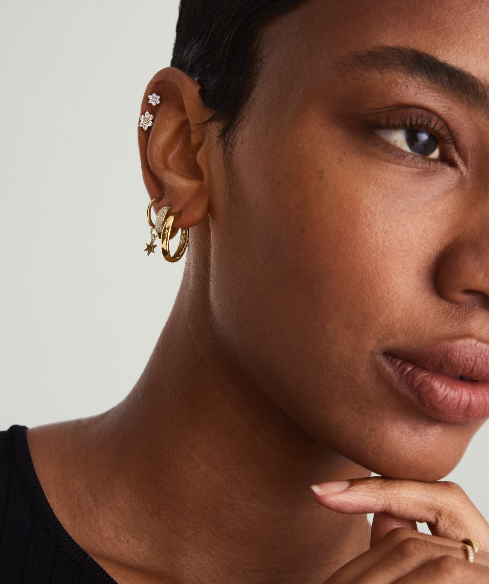 Mejuri Bold Medium Hoops - 14k Yellow Gold