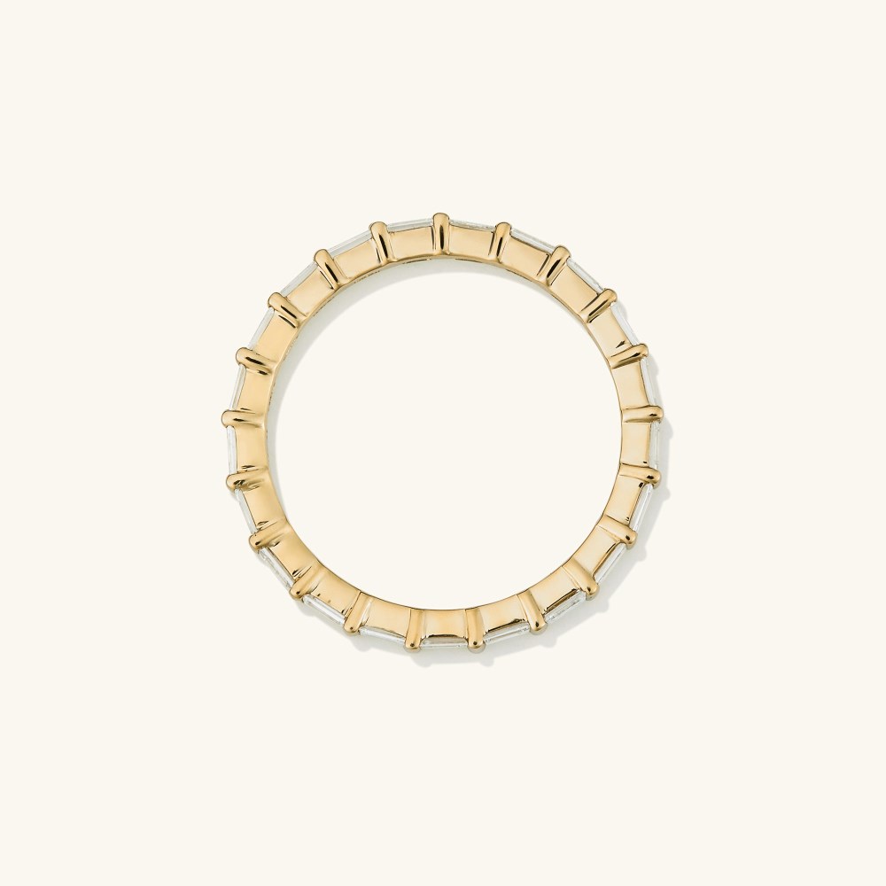 Mejuri Baguette Diamond Eternity Band - 14k Yellow Gold