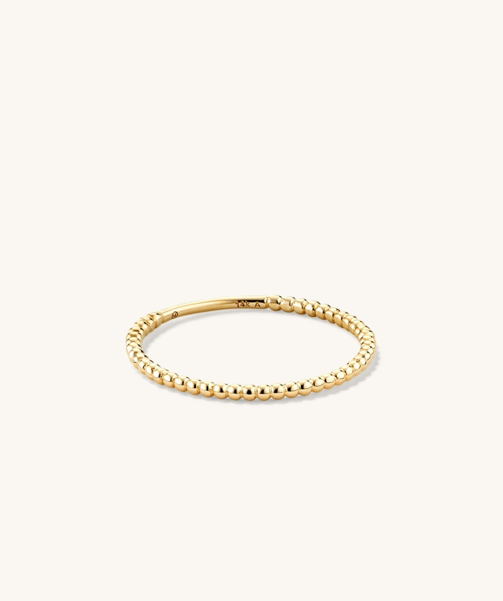 Mejuri Beaded Ring - 14k Yellow Gold