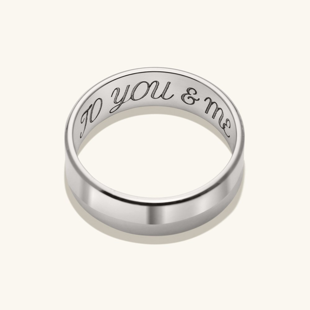 Mejuri 6mm Smooth Band - 14k White Gold