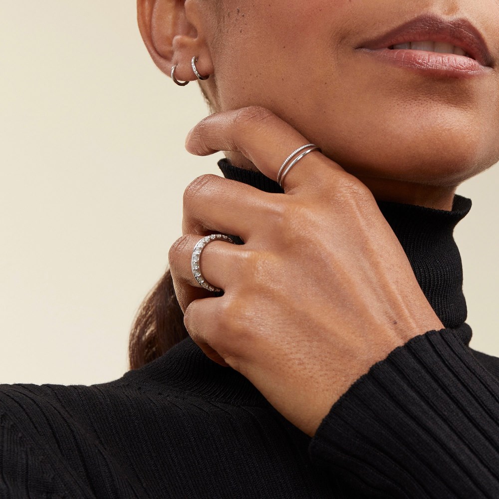 Mejuri Bold Diamond Eternity Ring - 14k White Gold