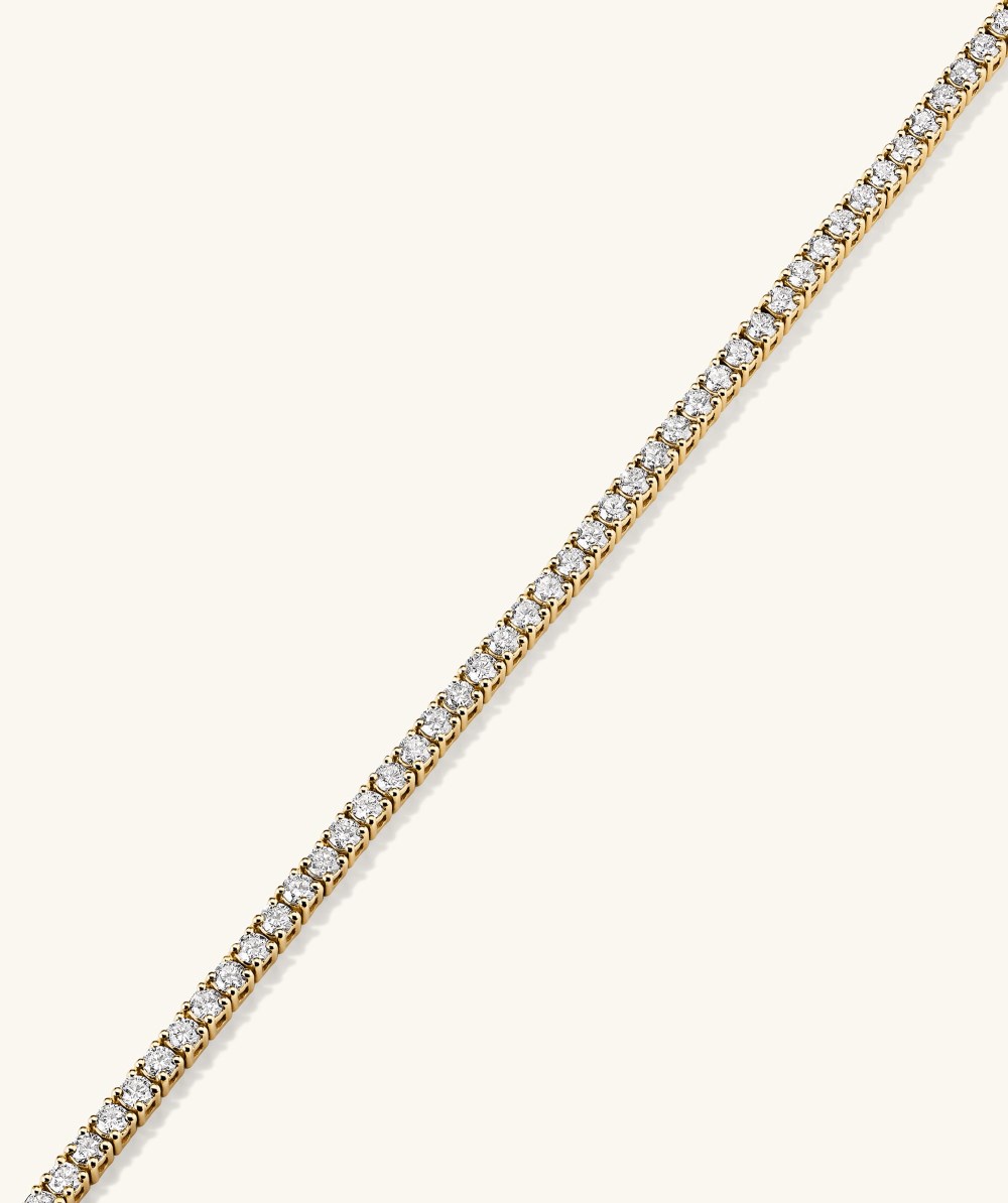 Mejuri Lab Grown Diamond Tennis Necklace 1.8mm - 14k Yellow Gold
