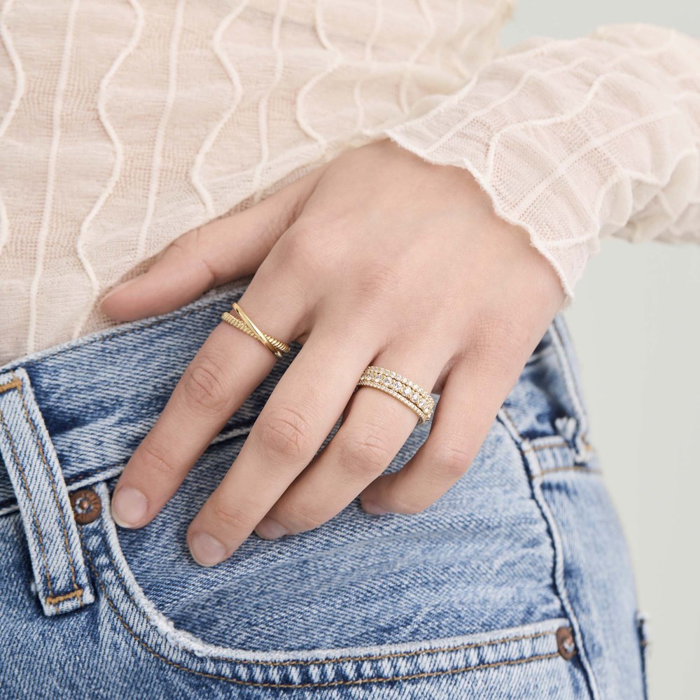 Mejuri Diamond Eternity Band - 14k Yellow Gold