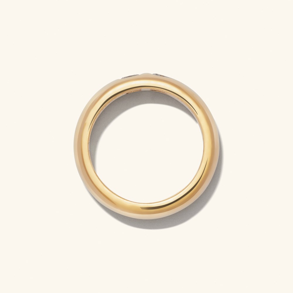 Mejuri Toi et Moi Diamond Ring - 14k Yellow Gold