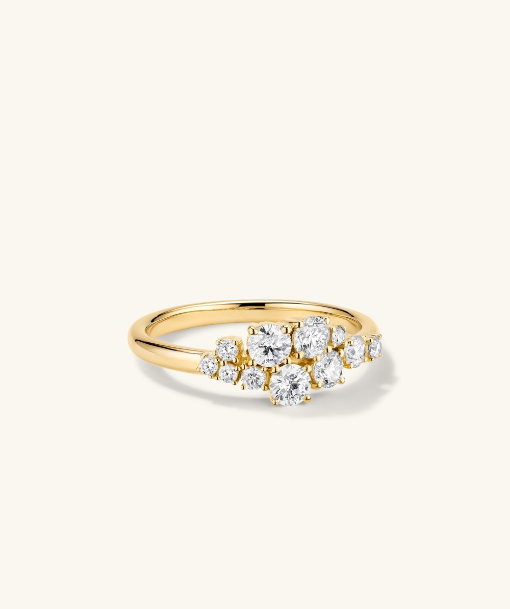 Mejuri Diamonds Cluster Ring - 14k Yellow Gold