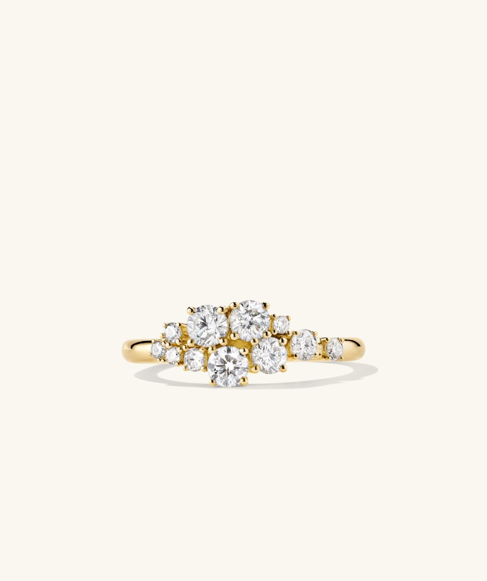 Mejuri Diamonds Cluster Ring - 14k Yellow Gold